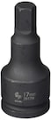 Grey Pneumatic ,3917M 3/4" Drive x 17mm Hex Driver Socket