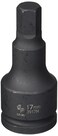 Grey Pneumatic ,3917M 3/4" Drive x 17mm Hex Driver Socket
