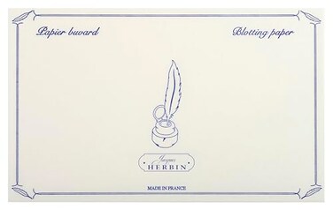 Jacques Herbin Herbin 10 White Blotter Sheets - 4 3/4 x 6 1/3