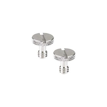 CAMVATE 1/4"-20 Slotted Screw for Camera Quick Release Plate ,2 Pieces