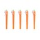 BinaryABC Carrot Bunny Rabbit Gel ink Pen,Easter Gift Easter Party Decoration,5Pcs