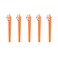 BinaryABC Carrot Bunny Rabbit Gel ink Pen,Easter Gift Easter Party Decoration,5Pcs