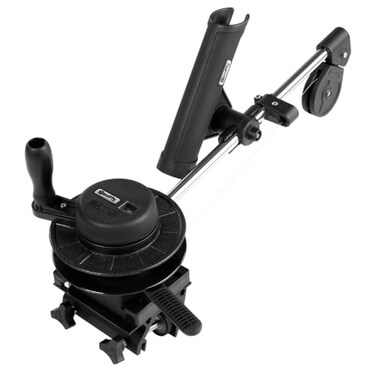 Scotty1050MP Depthmaster Manual Downrigger, Display Packed w/ Rod HolderClamp Mount,Black
