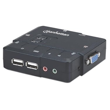 Manhattan 2-Port Compact KVM Switch ,151252