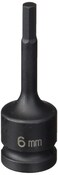 Grey Pneumatic ,2906M1/2" Drive x 6mm Hex Driver Socket