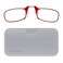 ThinOptics Pod Reading Glasses - Slim Armless Pocket Readers - White, Red 1.5x