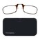 ThinOptics Pod Reading Glasses - Slim Armless Pocket Readers - Black, Brown 2.5x