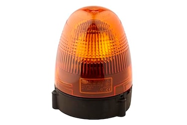 HELLA 007337011 KL Rotafix Fixed Mount Beacon Warning Light, Rotating Patterns, 24V, Amber