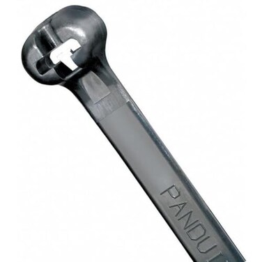 Panduit Cable Tie, 8 in L, 2 in Max Bundle Dia., Black, Nylon 6/6, 50 lb Strength, 100 PK BT2S-C0-1 Each