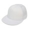 DALIX Flat Billed Trucker Cap with Mesh Back in White