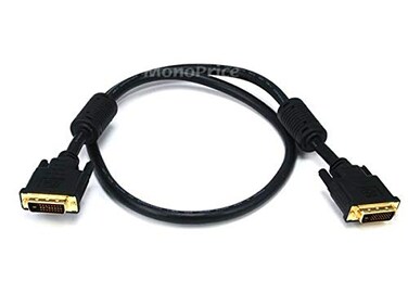 Monoprice 3ft 28AWG CL2 Dual Link DVI-D Cable - Black