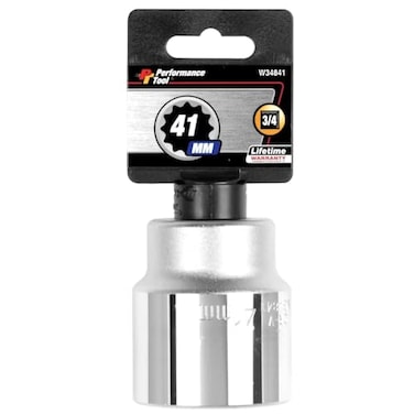 Performance Tool W34841 3/4 in. Drive 41 mm 12-Point Socket