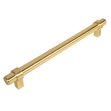 Cosmas 10 Pack 161-192BB Brushed Brass Steel Pull 7-1/2 Inch Hole Centers