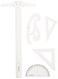 Westcott Drafting Set, Clear, SK-52