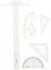 Westcott Drafting Set, Clear, SK-52