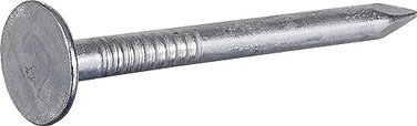 Hillman Anchor Wire Electro-Galvanized Roofing Nails for Framing 1" x11, 100 Pack