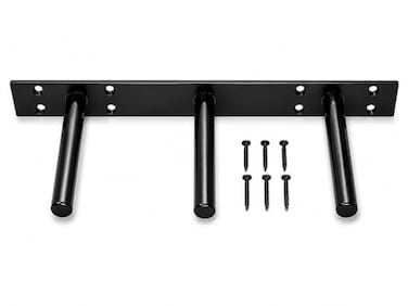 Tech Team Floating Shelf Bracket, 18 Hidden Heavy Duty Steel 3-Prong Support