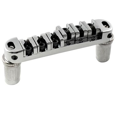 Musiclily Basic 51.5mm Roller Locking Tune-o-matic Guitar Bridge Chrome