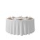 Urby 120 inches Large White Round Tablecloth, Medium Weight Polyester
