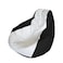 E-SeaRider Teardrop Marine Beanbag ,White/Black, Medium