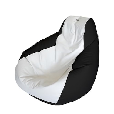 E-SeaRider Teardrop Marine Beanbag ,White/Black, Medium