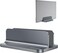 OMOTON Vertical Laptop Stand Holder, Adjustable Dock for MacBook, Gray