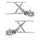 TRQ Front Manual Window Regulator Set