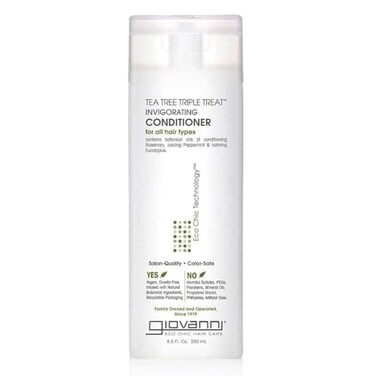 GIOVANNI Tea Tree Triple Treat Invigorating Conditioner, 8.5 oz ,1 Pack
