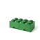 Room Copenhagen LEGO Brick Drawer, 8 Knobs, 2 Drawers, Stackable Storage Box, Dark Green