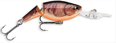 Rapala Jointed Shad Rap Crankbait, 2", Brown Crawdad