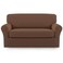 Easy-Going 2 Pieces Stretch Loveseat Couch Sofa Slipcover Washable