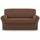 Easy-Going 2 Pieces Stretch Loveseat Couch Sofa Slipcover Washable