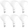 Sunco Lighting Sunco 6 Pack BR40 LED Flood Light Bulb, E26, 17W=100W, 4000K Cool White