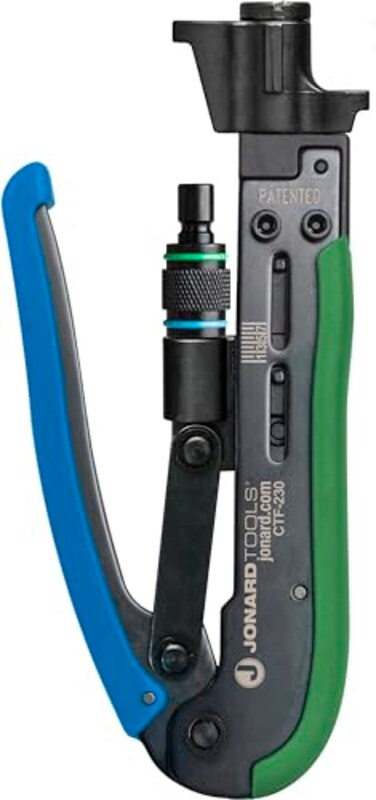Jonard Tools CTF-230, Dual Compression Tool for Coaxial Cable Short and Long F Connector