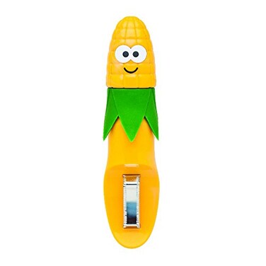 Joie Corn Cob Stripper, Durable Stainless Steel Blades, Secure Contoured Grip, Compact Peeler Cuts in Both Directions to Remove Kernels, Cute Kitchen Gadget, Great Canning Tool