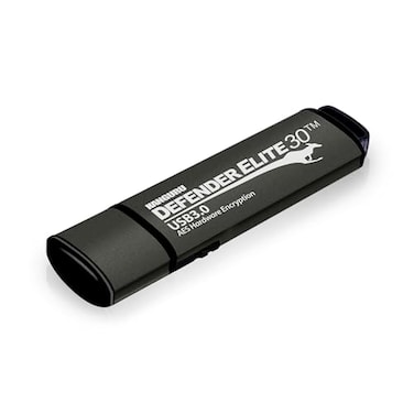 Kanguru Defender Elite30“ 32 GB Hardware Encrypted Flash Drive - Physical Write Protect Switch“ SuperSpeed USB 3.0