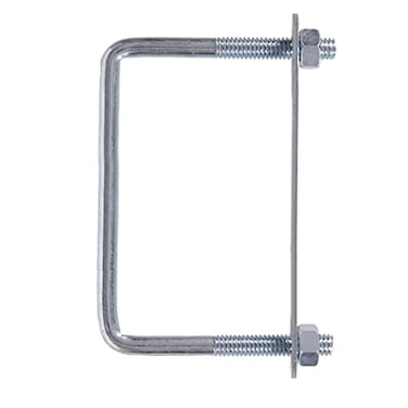Hardware Essentials 320898 Square U-Bolt-3/8X3Lx4W, Zinc