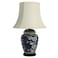Red Lantern 22" Blue Cherry Blossom Lamp