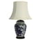 Red Lantern 22" Blue Cherry Blossom Lamp