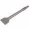 XtremepowerUS Wide Tile Chisel Bit for Demolition Jack Hammer 1-1/8" Hex 3" x 12" Long Flat Removal Chisel Scraping Construction Concrete Breaker Punch Drill