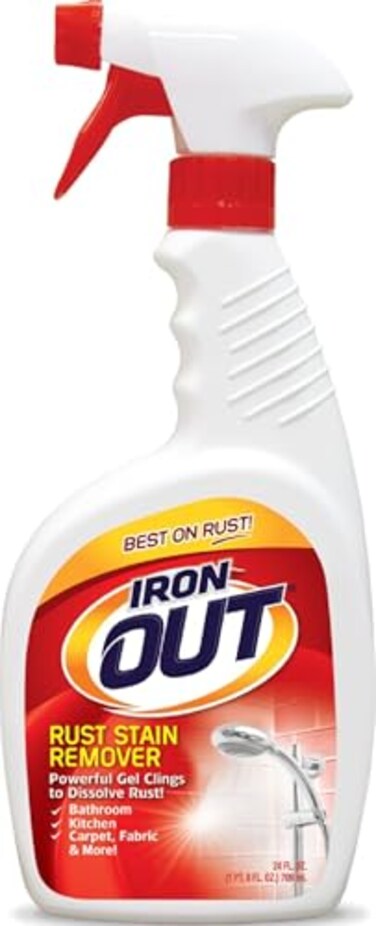 Iron OUT Rust Stain Remover Spray with Cling, No-Scrub Cleaner, 24 oz