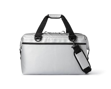 AO Coolers Expedition Carbon Soft Cooler with High-Density Insulation, Silver, 48-Can