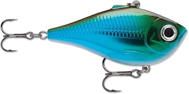 Rapala Rippin' Rap, Fishing Lure&ldquo; 2-1/2", Chrome Moss Back Shiner