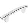 Cosmas 10 Pack 5236CH Polished Chrome Arch Pull 3-1/2 Inch Hole Centers