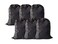 YETHAN Extra Large Laundry Bag 6 Pack, Black, 30"x40