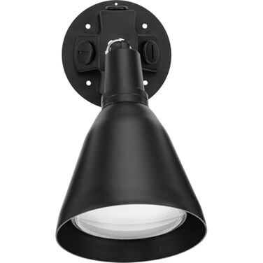 Progress Lighting Adjustable Swivel Flood Light, Black