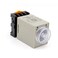 BAOMAIN Timer Delay Relay AC 110V, AH3-3 DPDT 60 Second Range Power-On Delay Timer, with 8-Pin Socket Base, 5A 250VAC Resistive Load, Dual LED Indicator