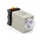 BAOMAIN Timer Delay Relay AC 110V, AH3-3 DPDT 60 Second Range Power-On Delay Timer, with 8-Pin Socket Base, 5A 250VAC Resistive Load, Dual LED Indicator