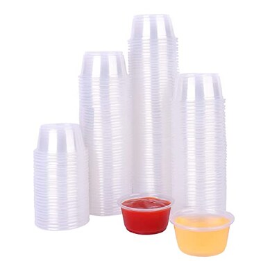 TashiBox Disposable Mini Cups, Portion Cups ,No Lids, 200 Count ,1 oz