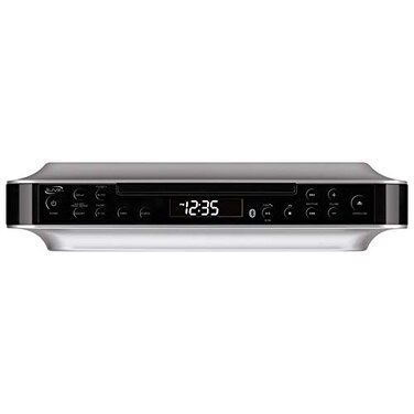 iLive Electronics iLive Bluetooth Under Cabinet Radio ,FMCD Player and MP3 Player, Bluetooth, USB, AUX in, MP3, CD, Music System with Kitchen Timer, Digital Clock, with Remote Control IKBC384SMP3U